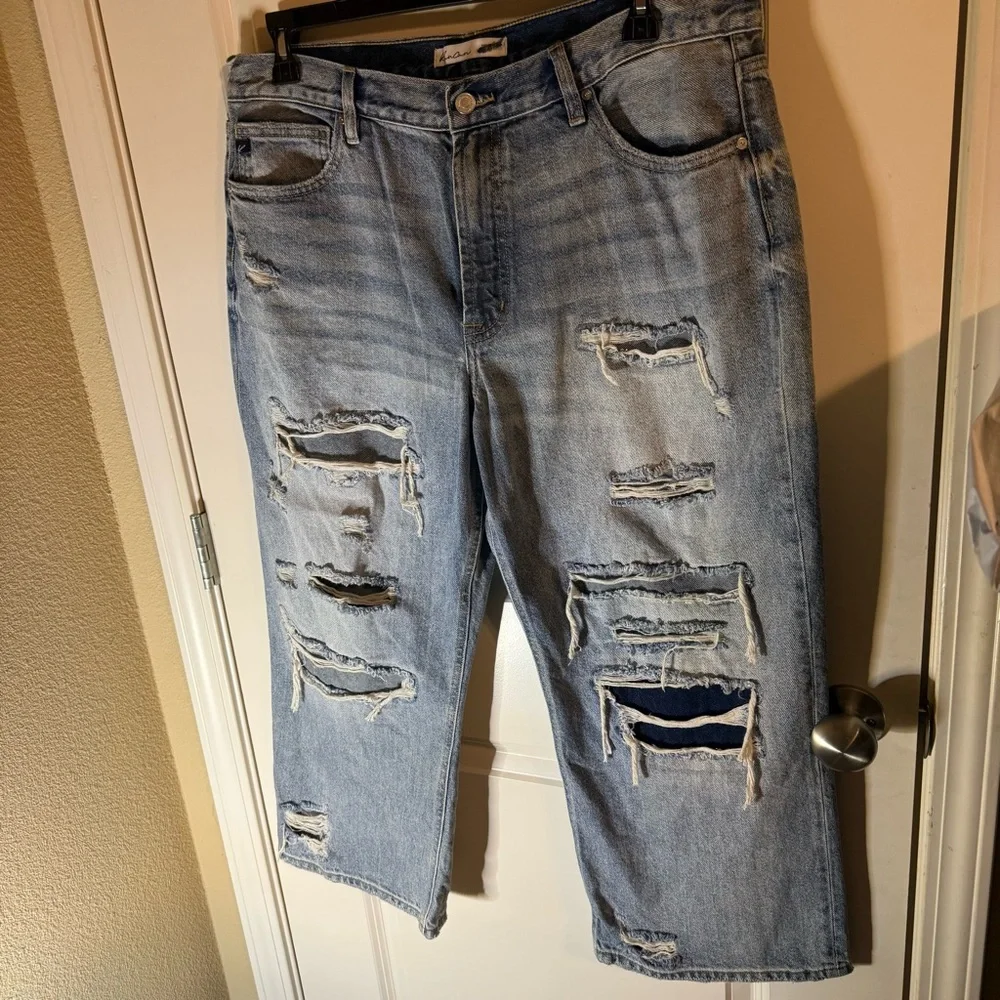 Kancan Distressed Straight Leg Jeans Size 32 | New Without Tags